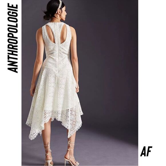 ANTHROPOLOGIE LACE CUT OUT MAXI DRESS NEW SIZE 10 - Picture 3 of 11